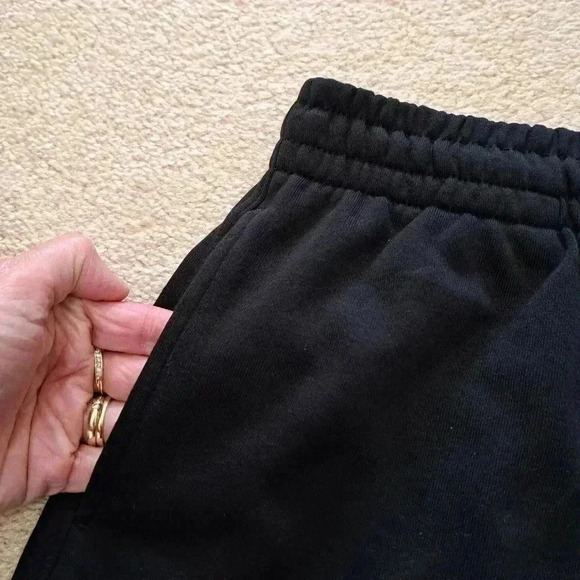 NWT Lazy Pants High Rise Shorts Small Sweat Shorts Black Jogger Shorts 5" inseam - Picture 9 of 11